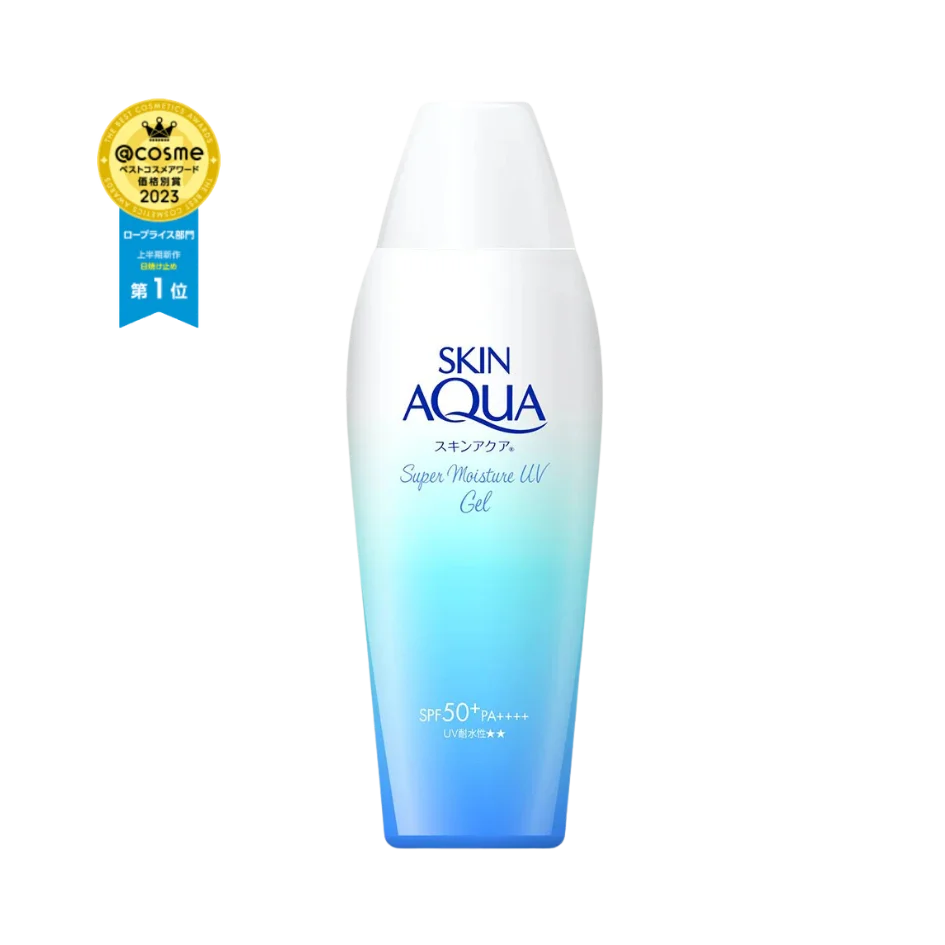 Skin Aqua "Super Moisture Gel" kremas nuo saulės su hialurono rūgštimi