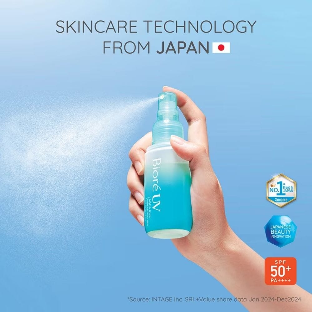 Biore UV Aqua Rich Aqua Protect Mist purškiamas kremas nuo saulės