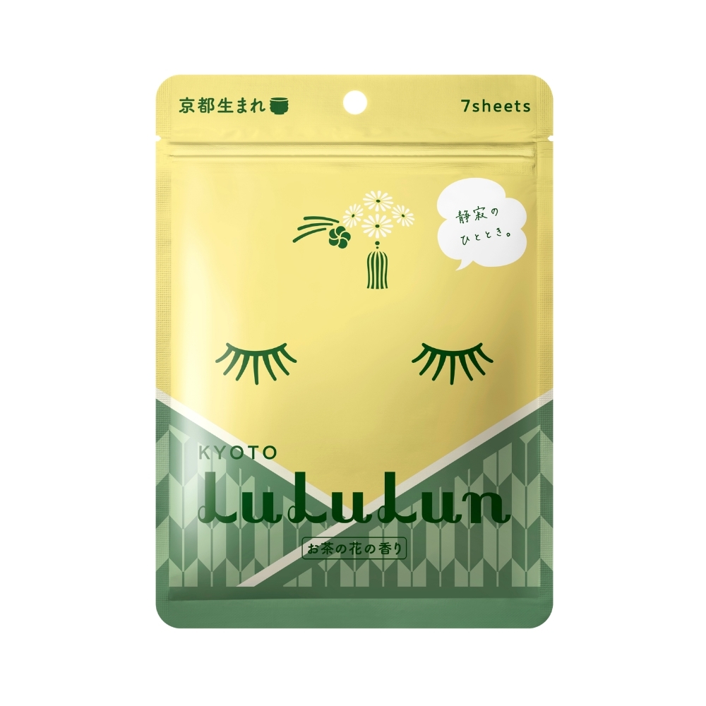 LuLuLun Premium Sheet Mask Kyoto Green Tea japoniškos veido kaukės