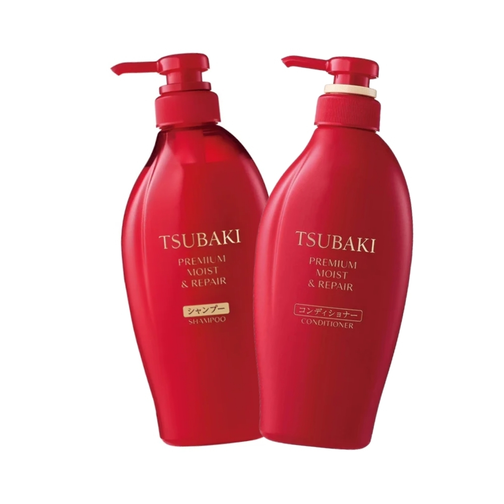 Tsubaki Premium Moist & Repair rinkinys sausiems plaukams